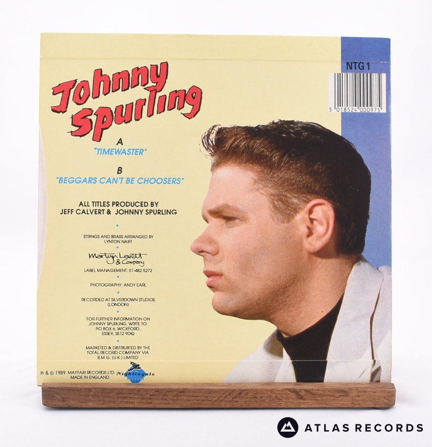 Johnny Spurling - Timewaster - 7" Vinyl Record - NM/VG+