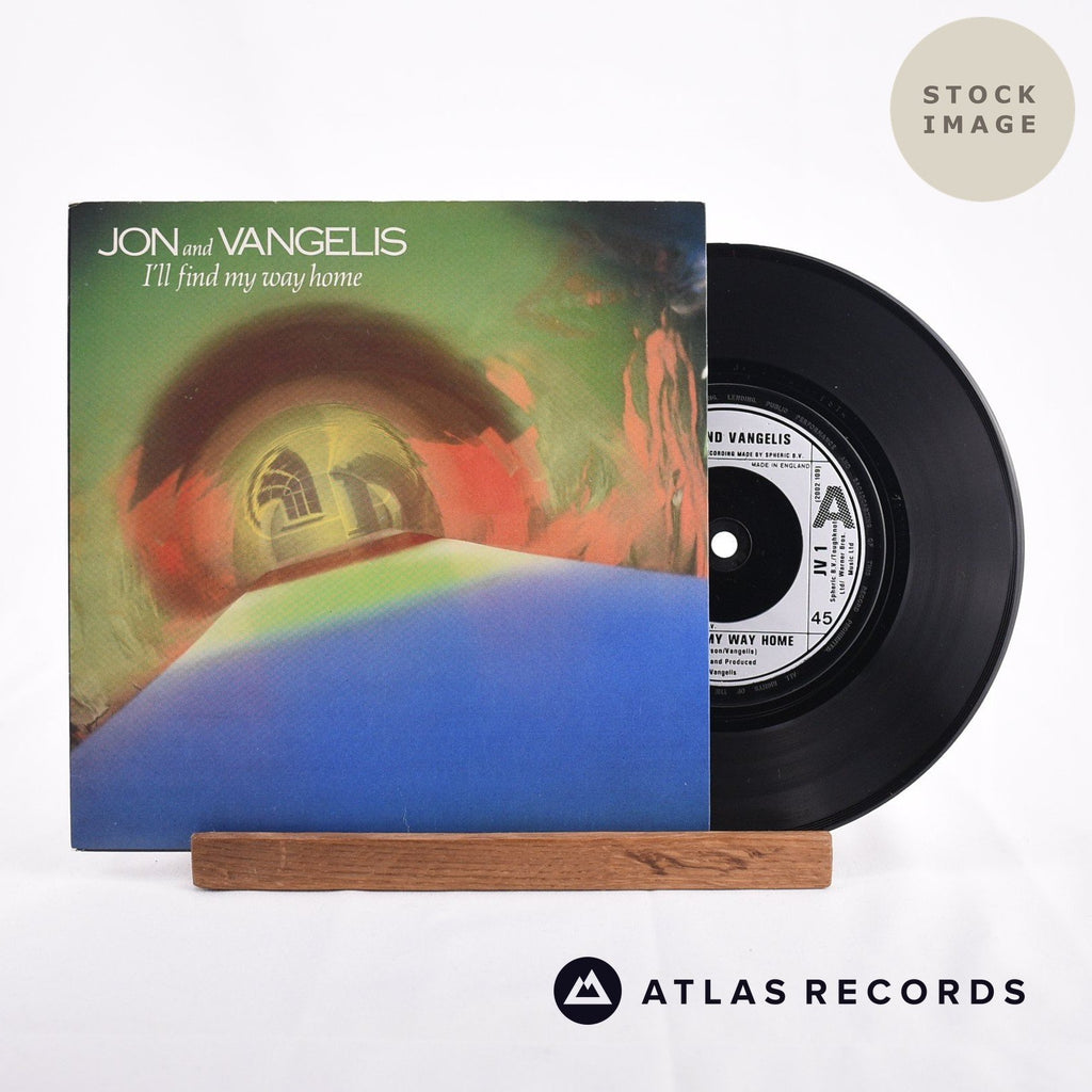 Jon & Vangelis I'll Find My Way Home Vinyl Record - Sleeve & Record Side-By-Side