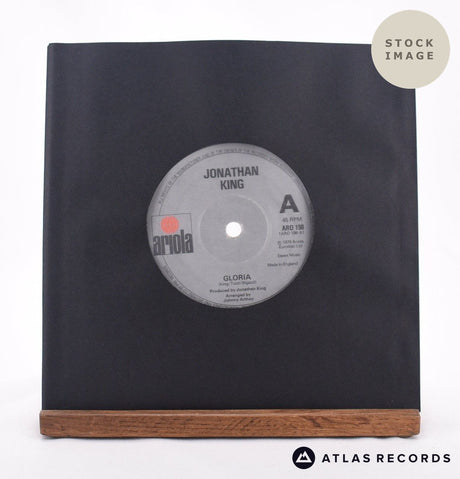 Jonathan King Gloria 7" Vinyl Record - Sleeve & Record Side-By-Side