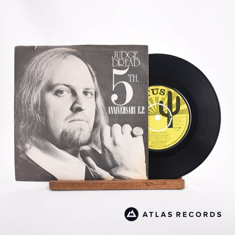 Judge Dread 5th Anniversary E.P. 7" Vinyl Record - Front Cover & Record