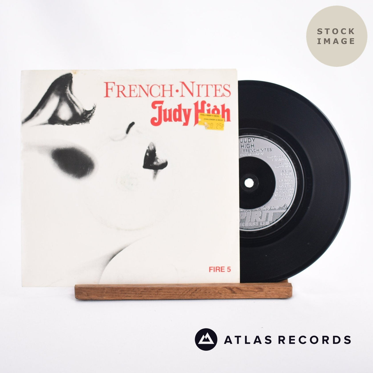 Judy High French Nites 7" Vinyl Record - Sleeve & Record Side-By-Side