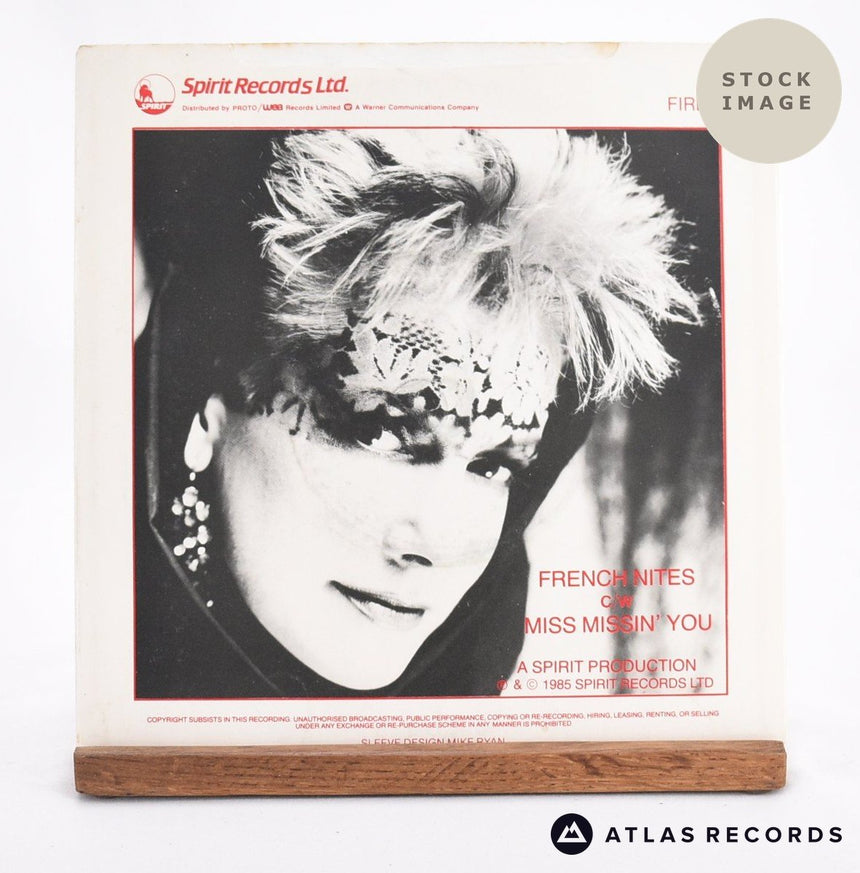 Judy High French Nites 7" Vinyl Record - Reverse Of Sleeve