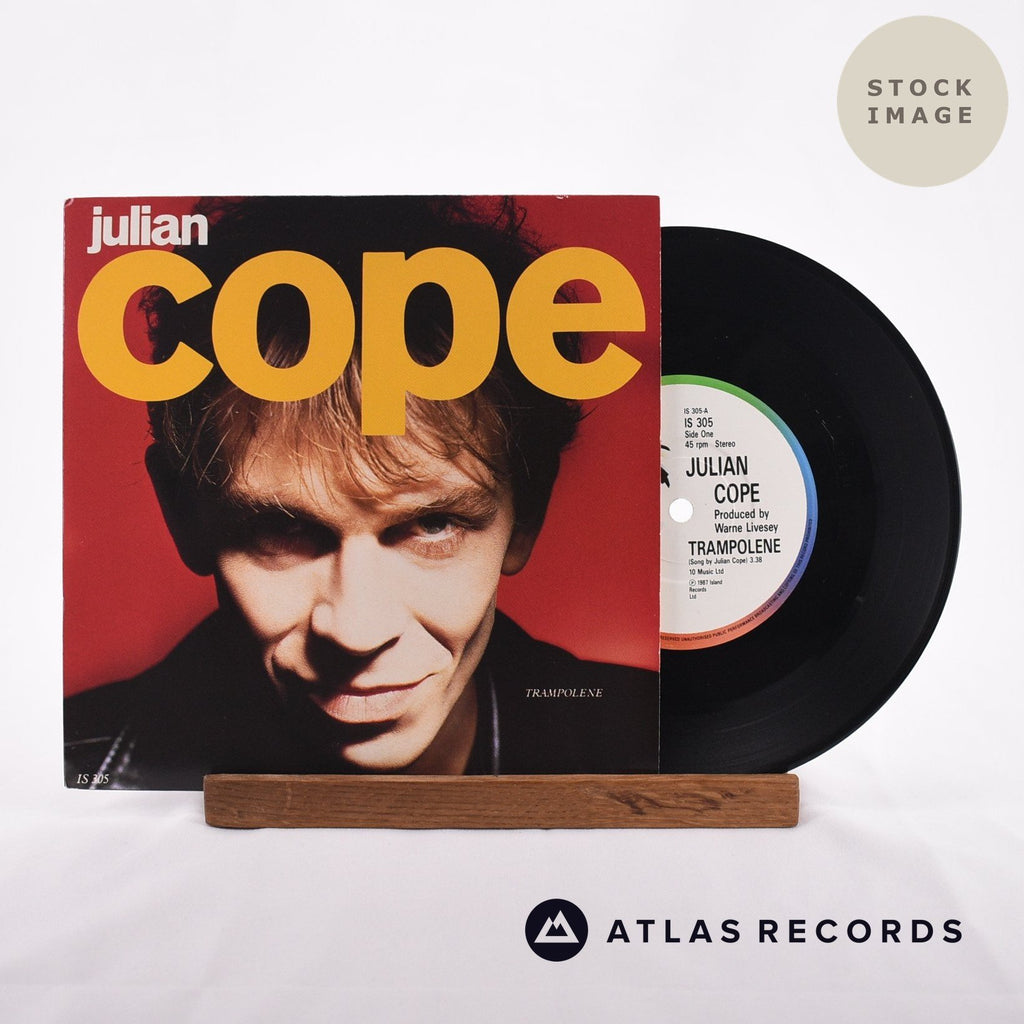 Julian Cope Trampolene 1981 Vinyl Record - Sleeve & Record Side-By-Side