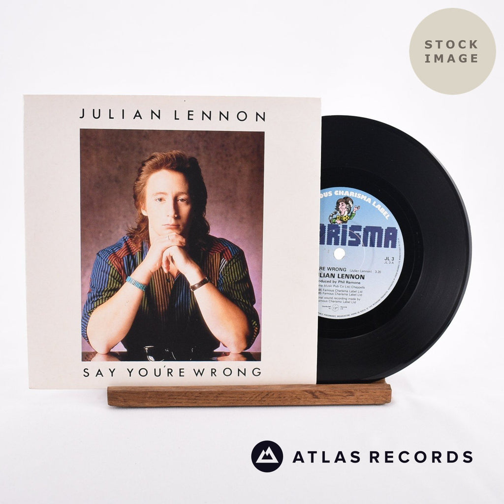 Julian Lennon Say You're Wrong Vinyl Record - Sleeve & Record Side-By-Side