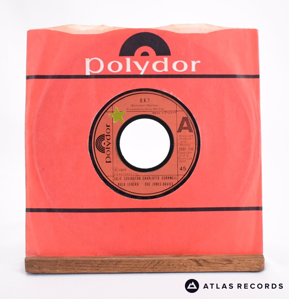 Julie Covington O.K.? 7" Vinyl Record - In Sleeve