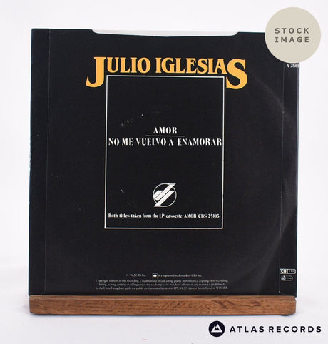 Julio Iglesias Amor 1983 Vinyl Record - Reverse Of Sleeve