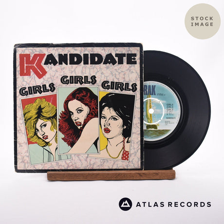 Kandidate Girls Girls Girls 7" Vinyl Record - Sleeve & Record Side-By-Side