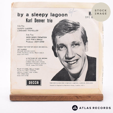 Karl Denver By A Sleepy Lagoon 7" Vinyl Record - Reverse Of Sleeve