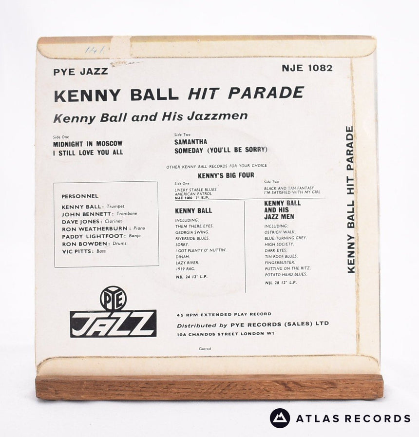 Kenny Ball And His Jazzmen - Kenny Ball Hit Parade - 7" EP Vinyl Record - VG+/VG+