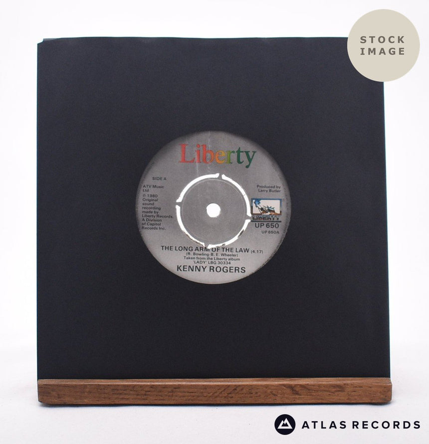 Kenny Rogers The Long Arm Of The Law 7" Vinyl Record - Sleeve & Record Side-By-Side