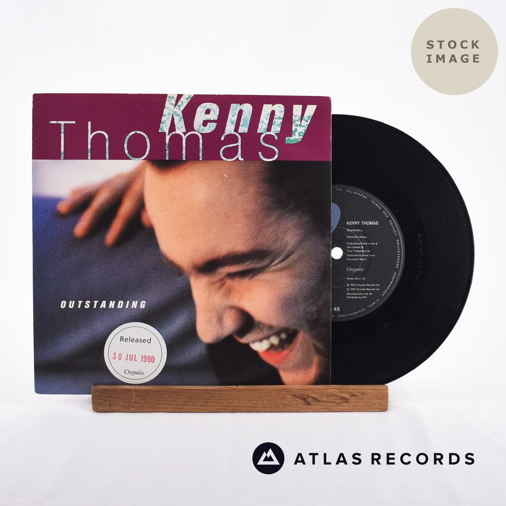 Kenny Thomas Outstanding Vinyl Record - Sleeve & Record Side-By-Side