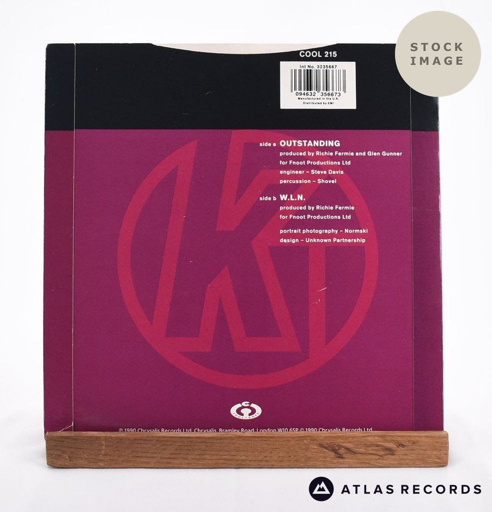 Kenny Thomas Outstanding Vinyl Record - Reverse Of Sleeve