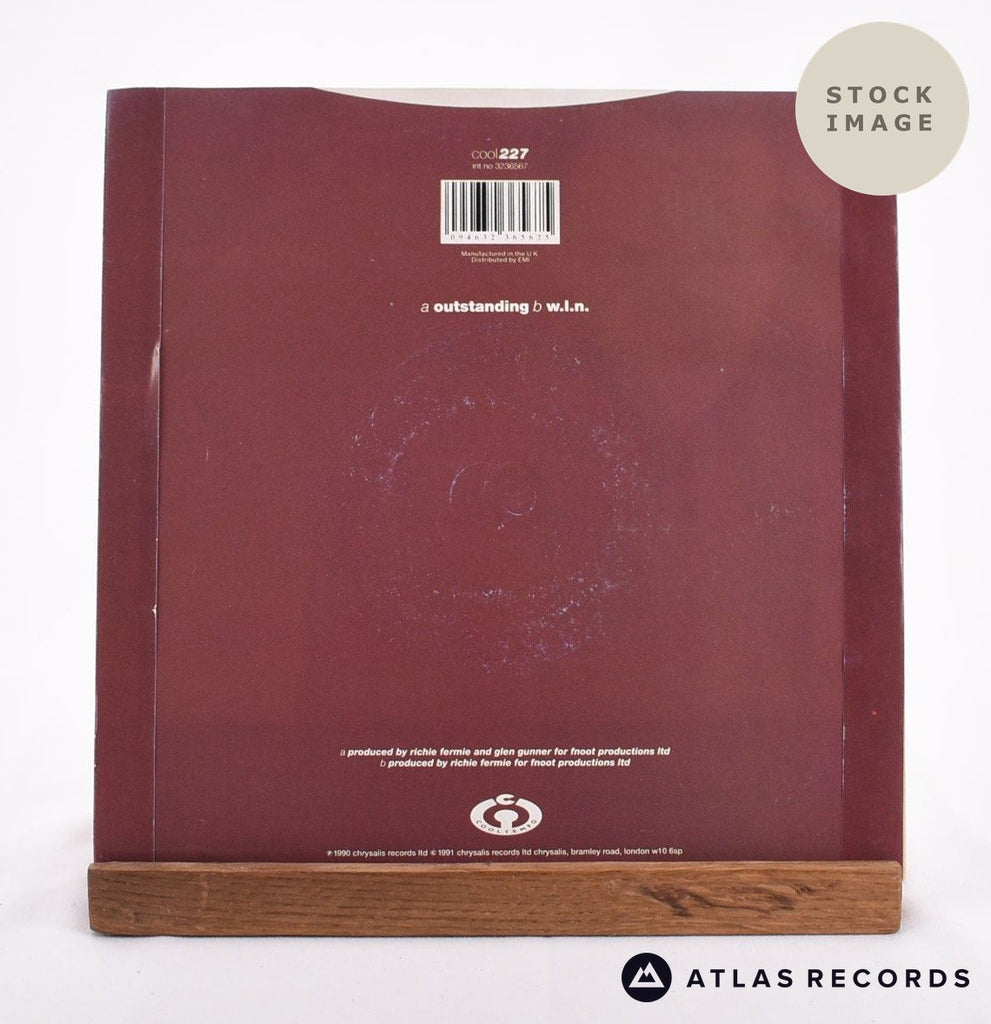 Kenny Thomas Outstanding Vinyl Record - Reverse Of Sleeve