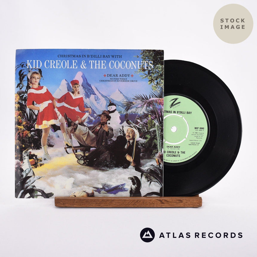 Kid Creole And The Coconuts Christmas In B'Dilli Bay Vinyl Record - Sleeve & Record Side-By-Side