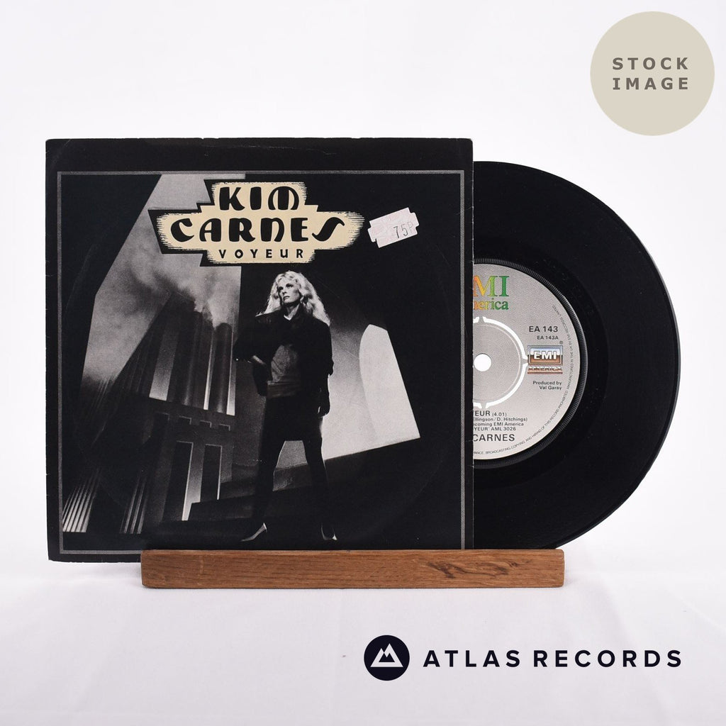 Kim Carnes Voyeur Vinyl Record - Sleeve & Record Side-By-Side