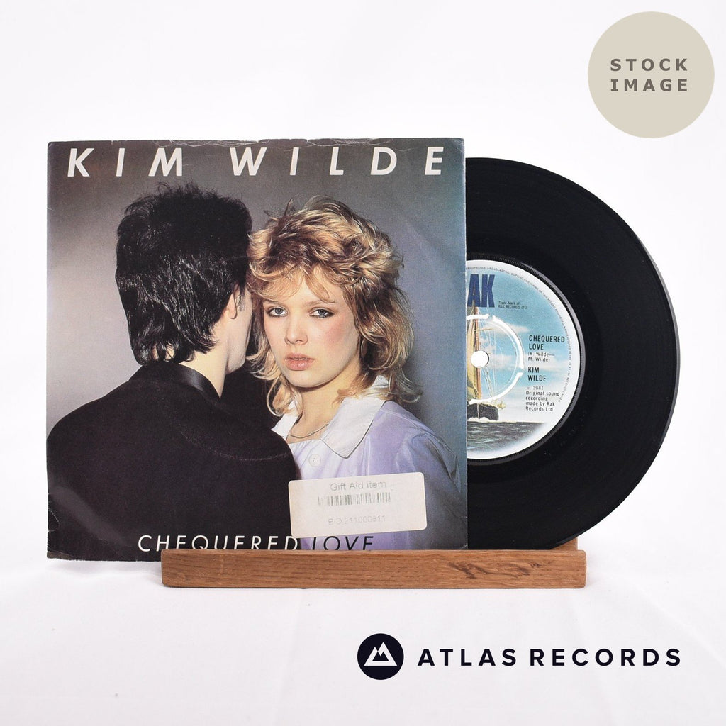 Kim Wilde Chequered Love Vinyl Record - Sleeve & Record Side-By-Side