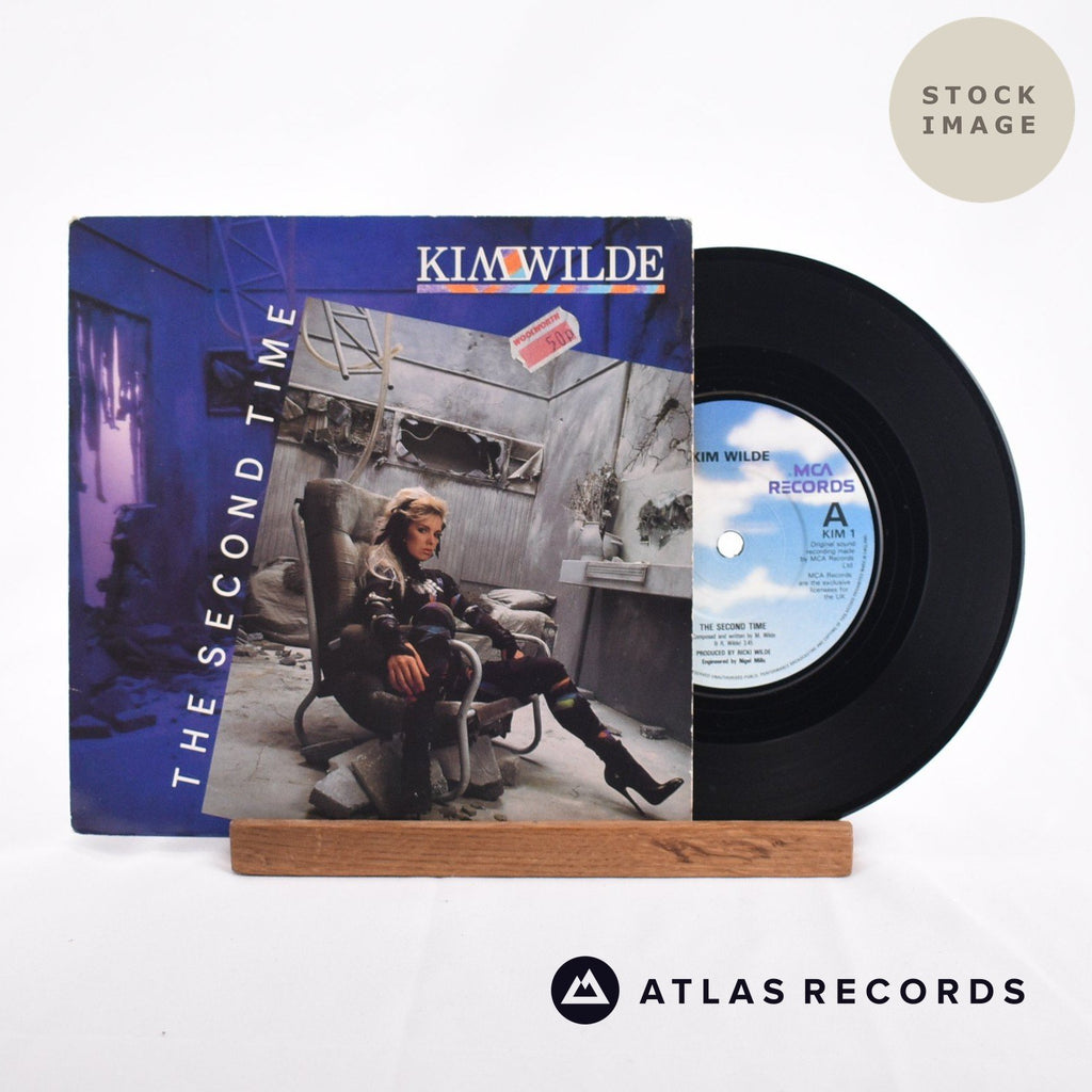 Kim Wilde The Second Time 1986 Vinyl Record - Sleeve & Record Side-By-Side