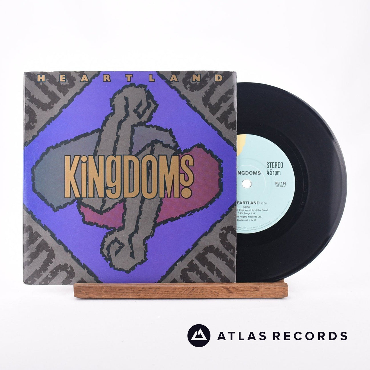 Kingdoms Heartland 7" Vinyl Record - Front Cover & Record