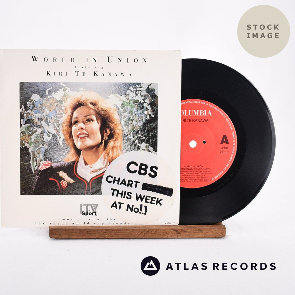 Kiri Te Kanawa World In Union Vinyl Record - Sleeve & Record Side-By-Side