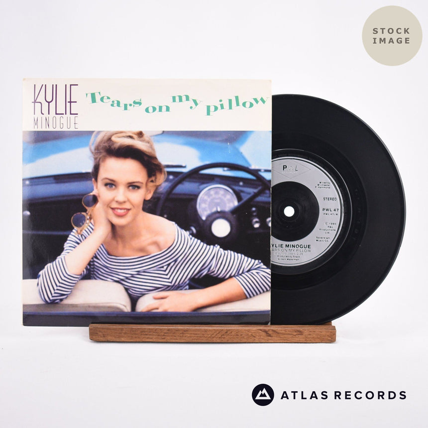 Kylie Minogue Tears On My Pillow Vinyl Record - Sleeve & Record Side-By-Side