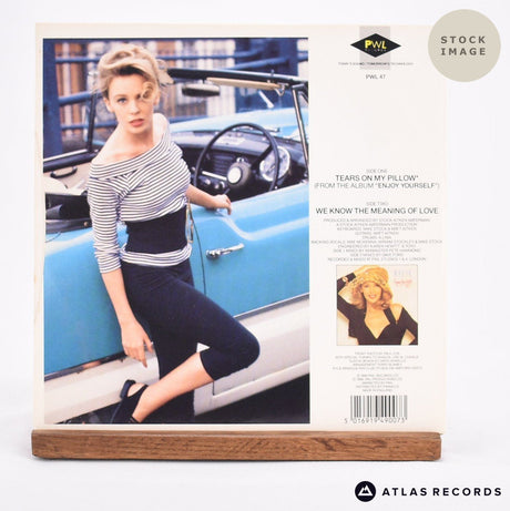 Kylie Minogue Tears On My Pillow Vinyl Record - Reverse Of Sleeve