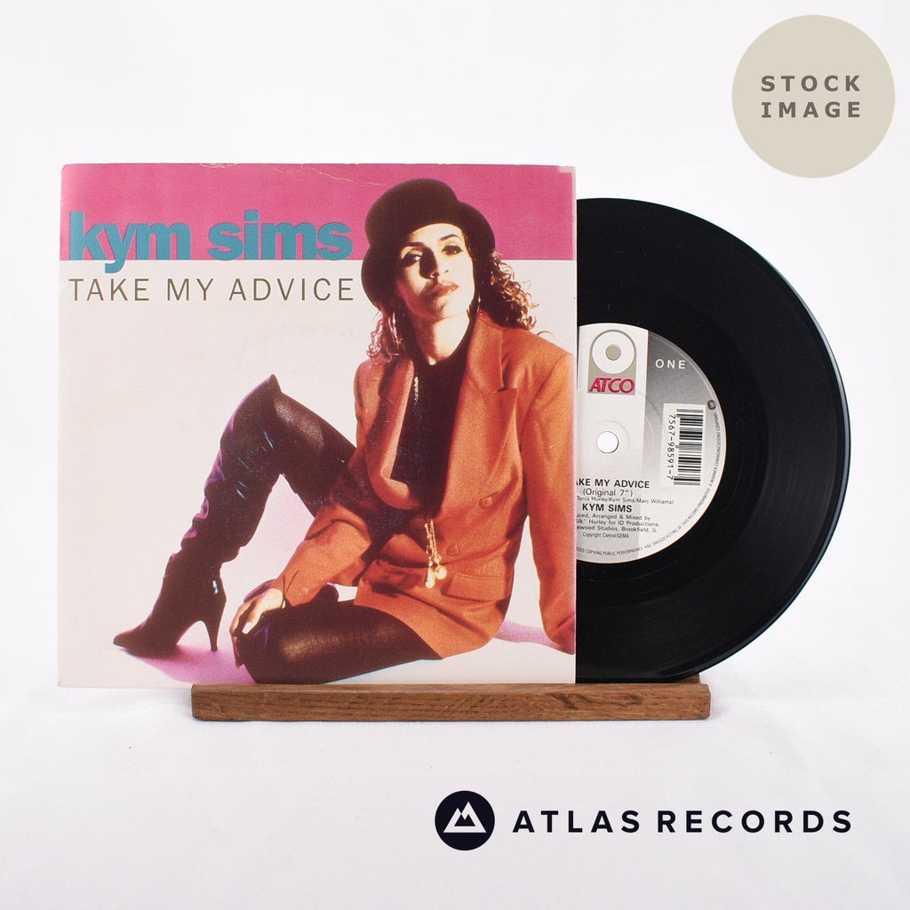 Kym Sims Take My Advice Vinyl Record - Sleeve & Record Side-By-Side