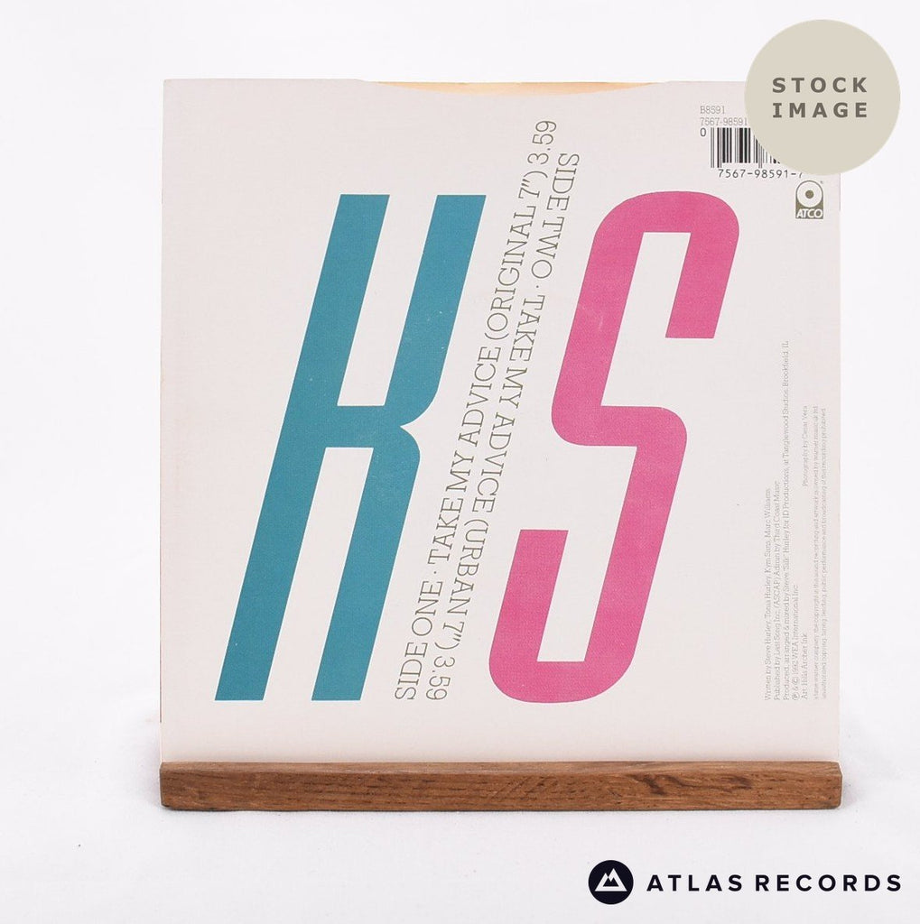 Kym Sims Take My Advice Vinyl Record - Reverse Of Sleeve