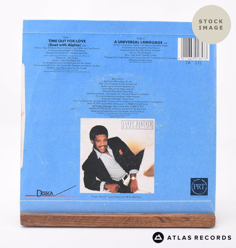 Larry Hancock Time Out For Love 7" Vinyl Record - Reverse Of Sleeve