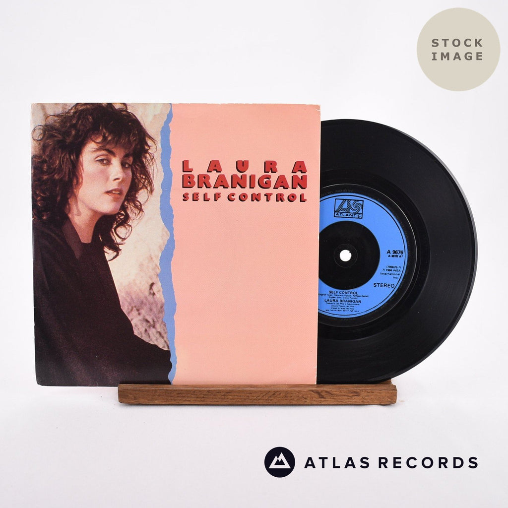 Laura Branigan Self Control Vinyl Record - Sleeve & Record Side-By-Side