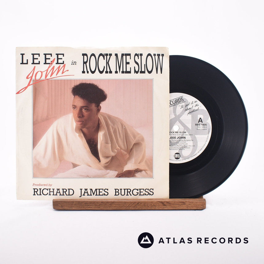 Leee John Rock Me Slow 7" Vinyl Record - Front Cover & Record