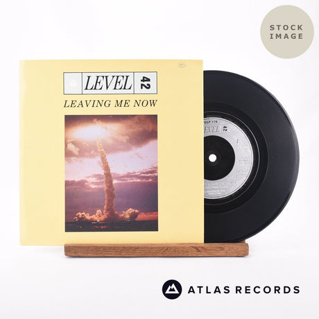 Level 42 Leaving Me Now 7" Vinyl Record - Sleeve & Record Side-By-Side