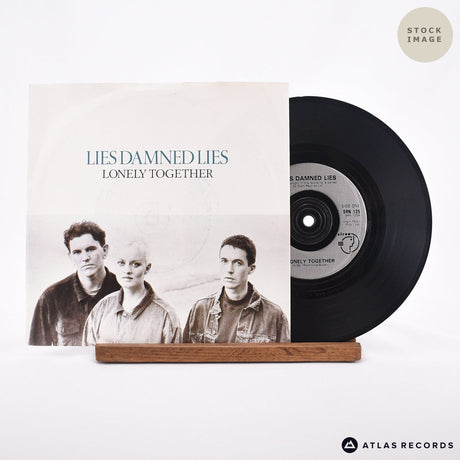 Lies Damned Lies Lonely Together 1983 Vinyl Record - Sleeve & Record Side-By-Side