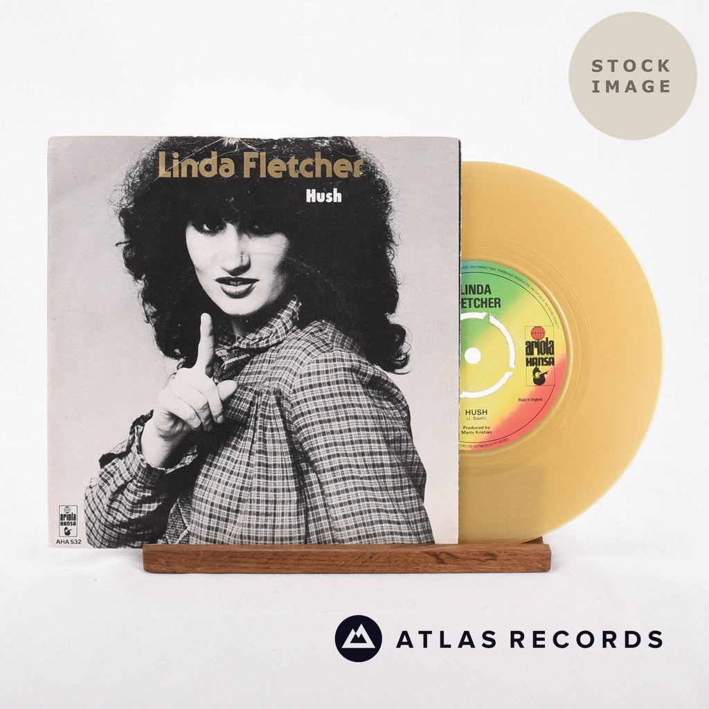 Linda Fletcher Hush Vinyl Record - Sleeve & Record Side-By-Side