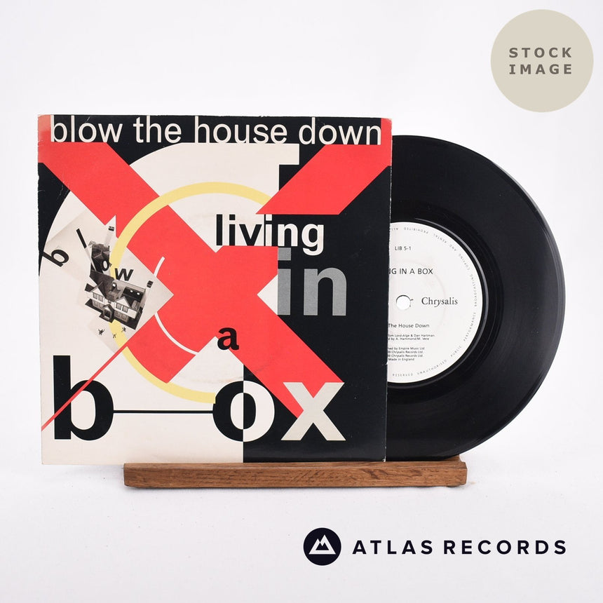 Living In A Box Blow The House Down 1983 Vinyl Record - Sleeve & Record Side-By-Side