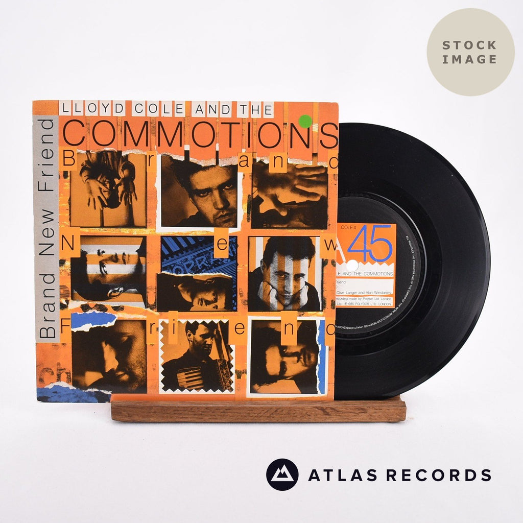 Lloyd Cole & The Commotions Brand New Friend 1988 Vinyl Record - Sleeve & Record Side-By-Side