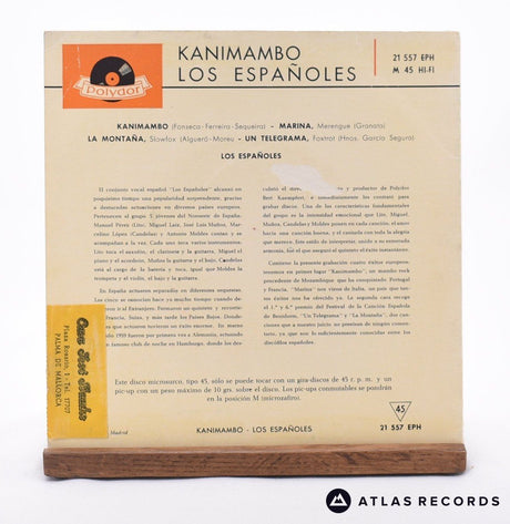 Los Españoles - Kanimambo - 7" EP Vinyl Record - VG+/VG+