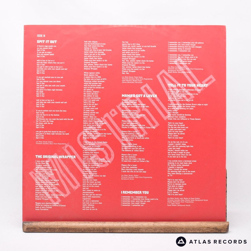 Lou Reed - Mistrial - LP Vinyl Record - EX/VG+