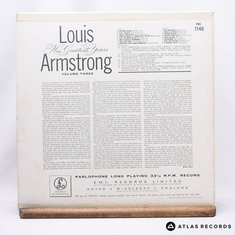 Louis Armstrong - His Greatest Years - Volume 3 - LP Vinyl Record - EX/EX