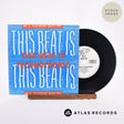 MC B This Beat Is Technotronic 1988 Vinyl Record - Sleeve & Record Side-By-Side