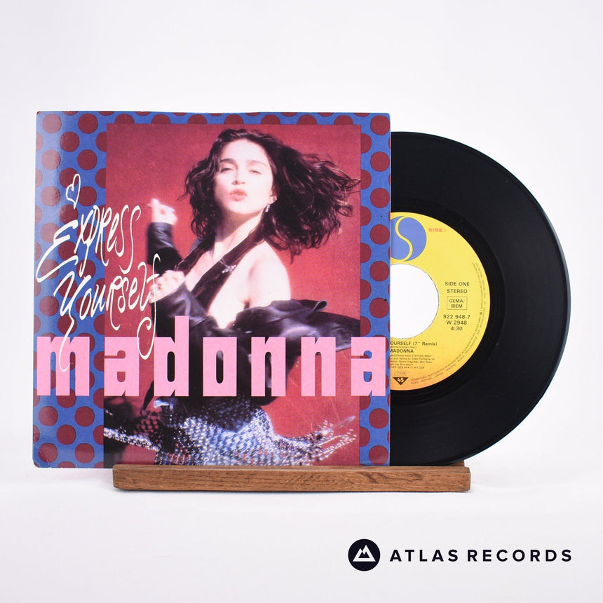 Madonna Express Yourself 7" Vinyl Record - Front Cover & Record