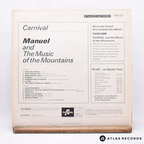 Manuel And His Music Of The Mountains - Carnival - LP Vinyl Record - EX/EX