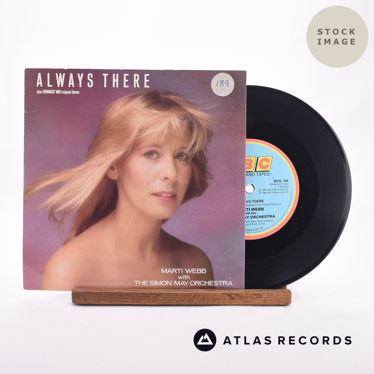 Marti Webb Always There 7" Vinyl Record - Sleeve & Record Side-By-Side