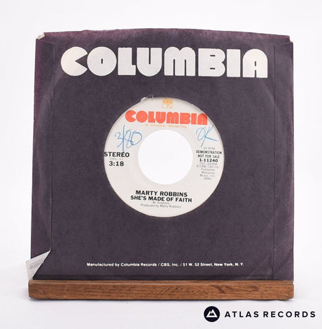 Marty Robbins - She's Made Of Faith - Promo 7" Vinyl Record - EX/EX