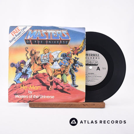 Masters Of The Universe He-Man 7" Vinyl Record - Front Cover & Record