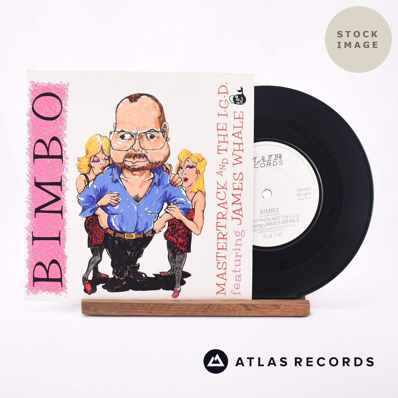 Mastertrack And The I.D.G Bimbo 7" Vinyl Record - Sleeve & Record Side-By-Side