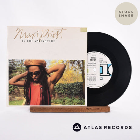 Maxi Priest In The Springtime 7" Vinyl Record - Sleeve & Record Side-By-Side