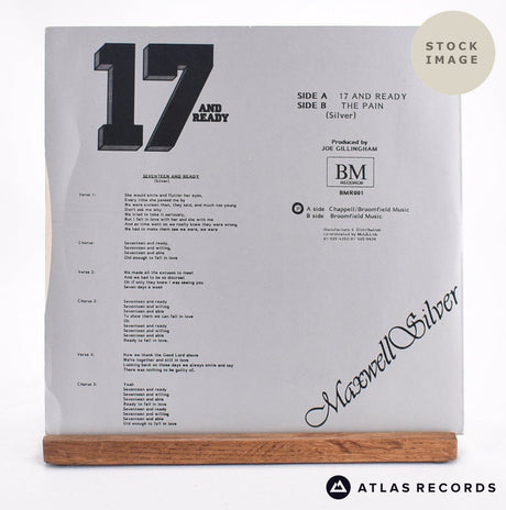 Maxwell Silver 17 And Ready 7" Vinyl Record - Reverse Of Sleeve