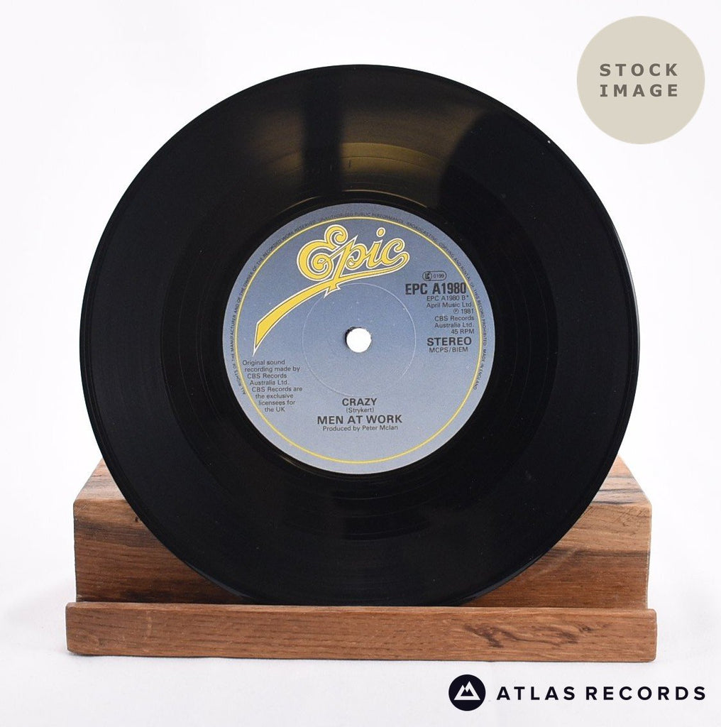 Men At Work Down Under Vinyl Record - Record B Side