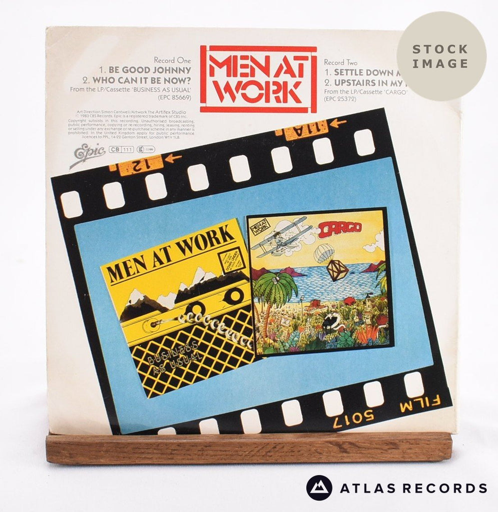 Men At Work Overtime Vinyl Record - Reverse Of Sleeve