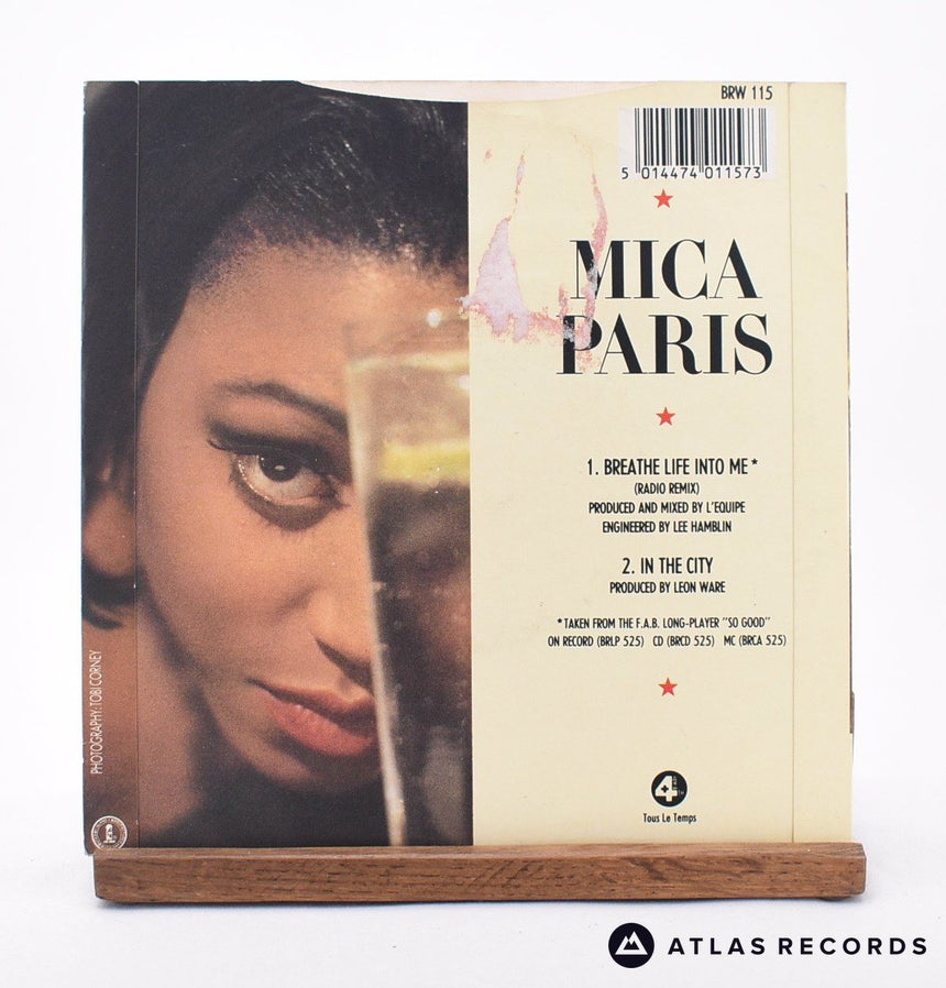 Mica Paris - Breathe Life Into Me - 7" Vinyl Record - VG+/EX